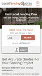 Mobile Screenshot of localfencingquotes.com